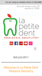 Mobile Screenshot of lapetitedent.com